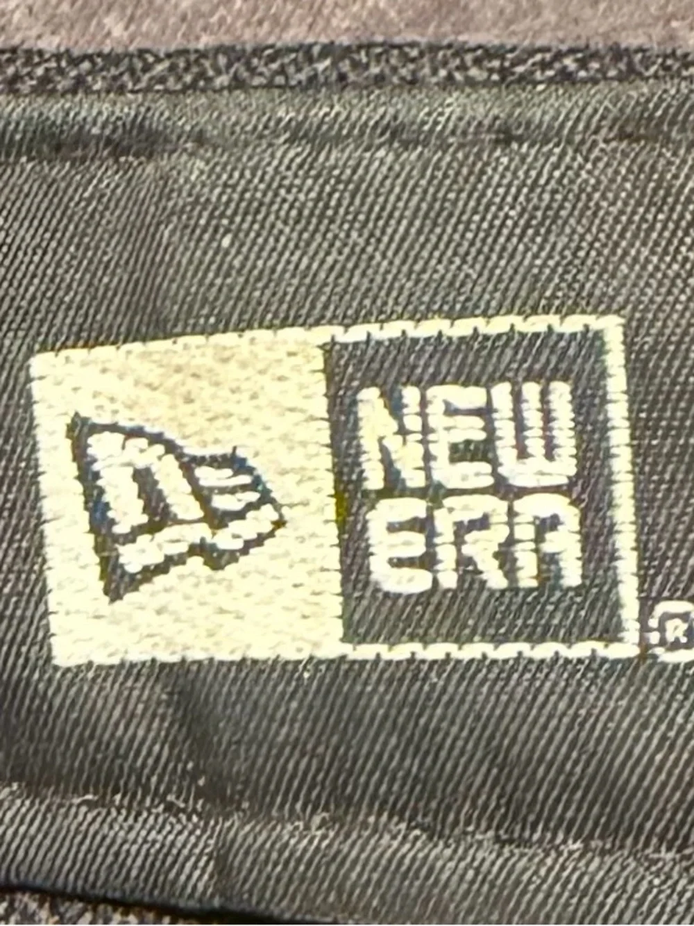 New Era Black Cap with Red Brim and Yellow Logo